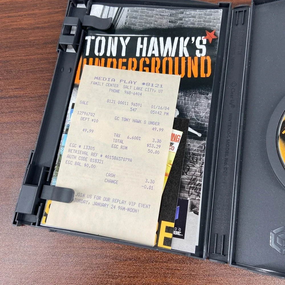 Tony Hawk's Underground 2003 Nintendo GameCube Skateboarding Video Game - CIB